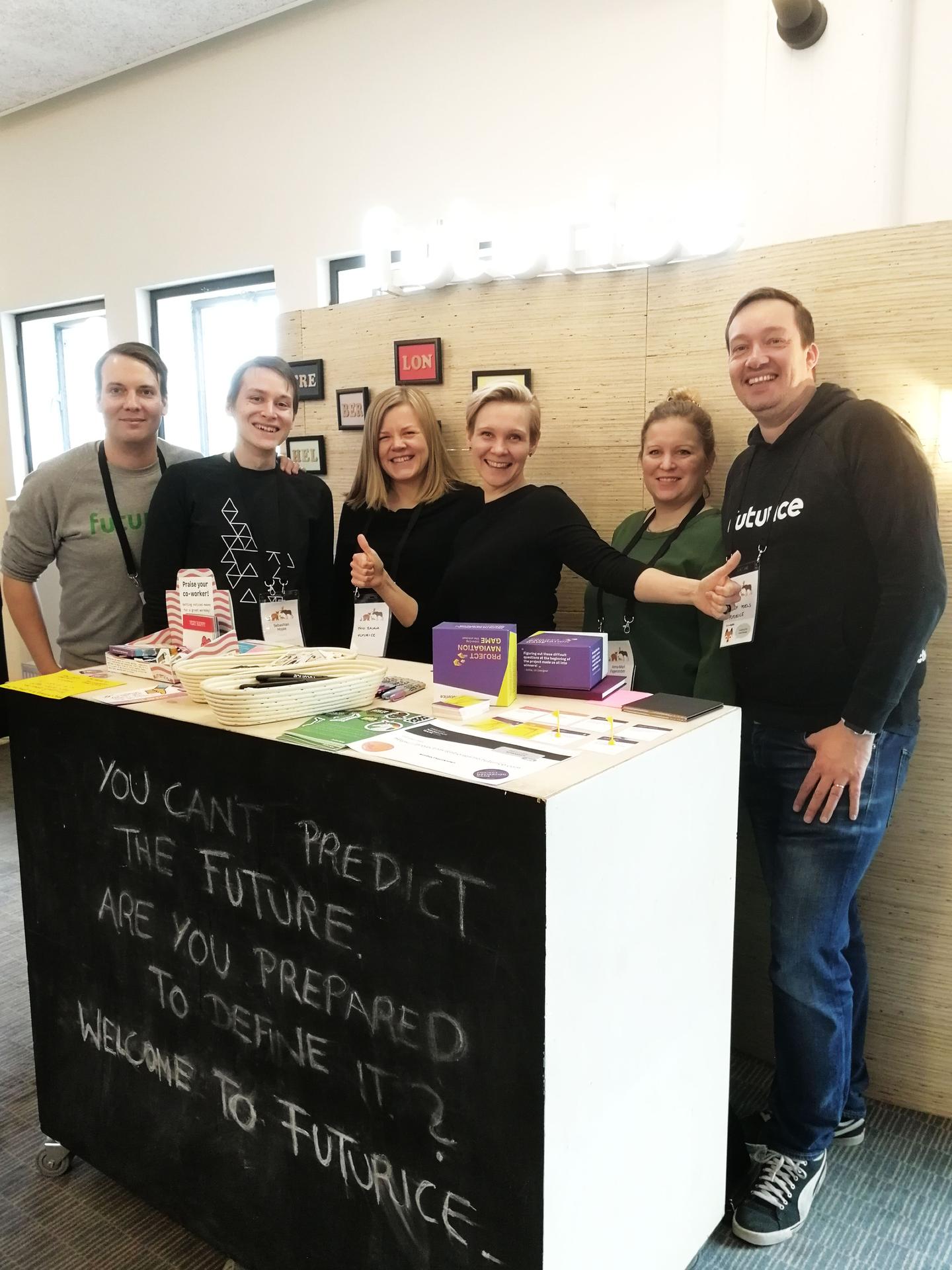 Futurice booth at ScanAgile 2019 conference